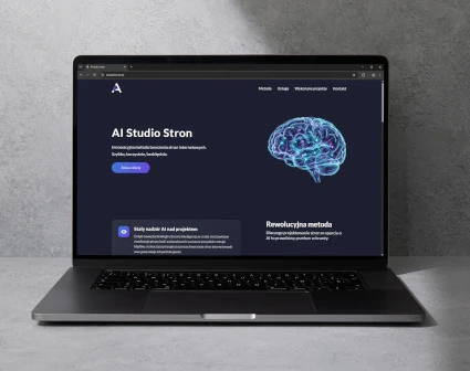 Realizacja strony dla AI Studio Stron - własny projekt